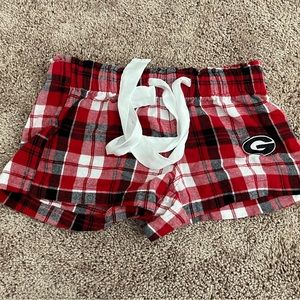 Georgia Bulldog pajama shorts